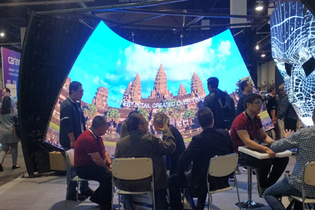 Flexible Bendable LED screen display tile for Globe LED screen system