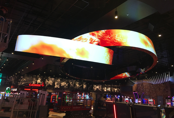 double rings flexible LED screen