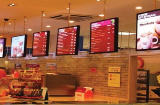 Restaurant Menus on LED Display