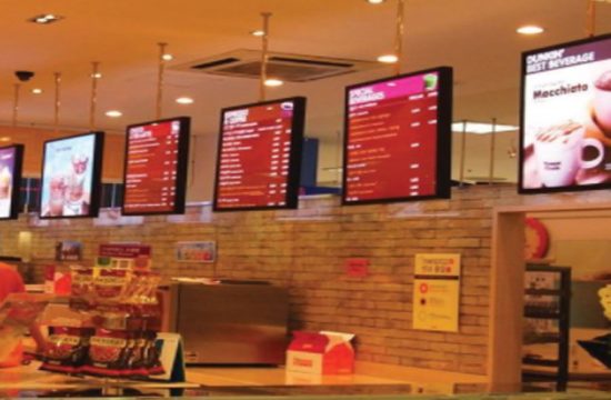 Restaurant Menus on LED Display